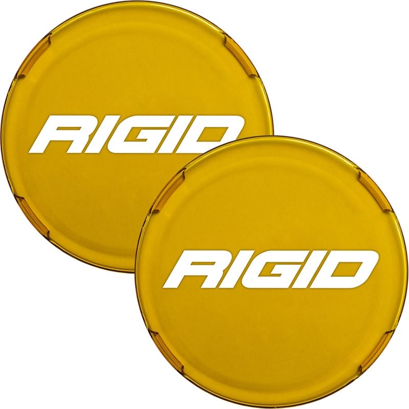 Rigid Industries Light Cover For 360-Series 6 Inch LED Lights, Amber, Pair (363662)