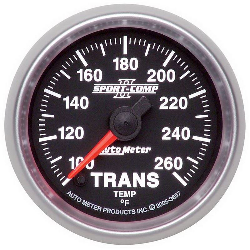 AutoMeter Sport-Comp II 52.4mm 100-260 Deg. F Transmission Temprature Gauge (3657)