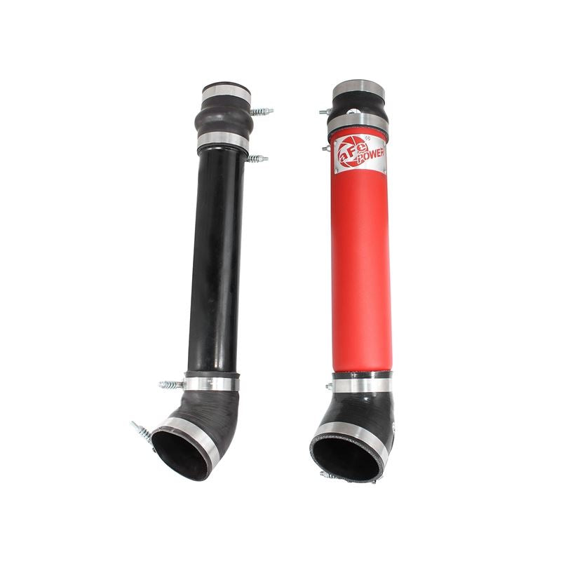 aFe BladeRunner 3-1/2 IN Aluminum Cold Charge Pipe Red (46-20067-R)