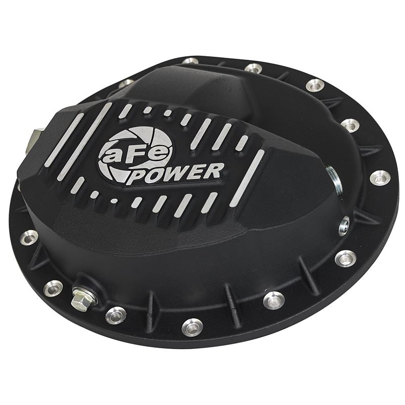 aFe Pro Series Front Differential Cover Black w/ Machined Fins (46-70042)