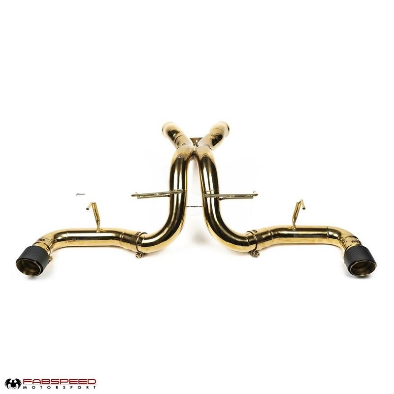 Fabspeed 570S Supreme Titanium X-Pipe Exhaust System (15+)(FS.MCL.570S.GLDTI.X)