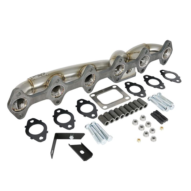 aFe Twisted Steel 304 Stainless Steel Header w/ T4 Turbo Flange (48-32018)