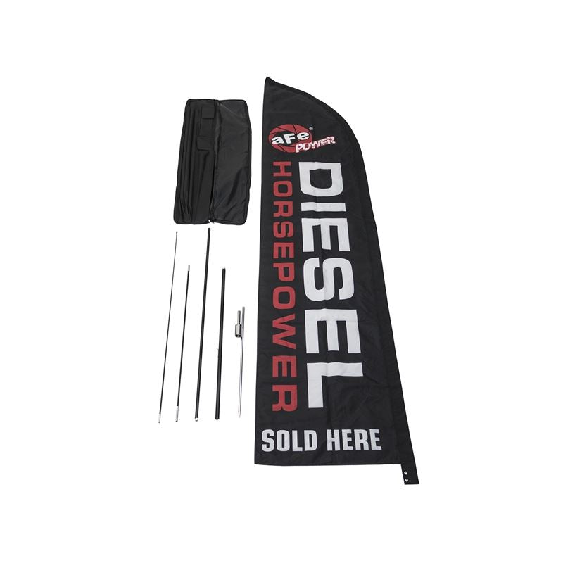 aFe Diesel Horsepower Flag, Black (Double Sided) (40-10155)