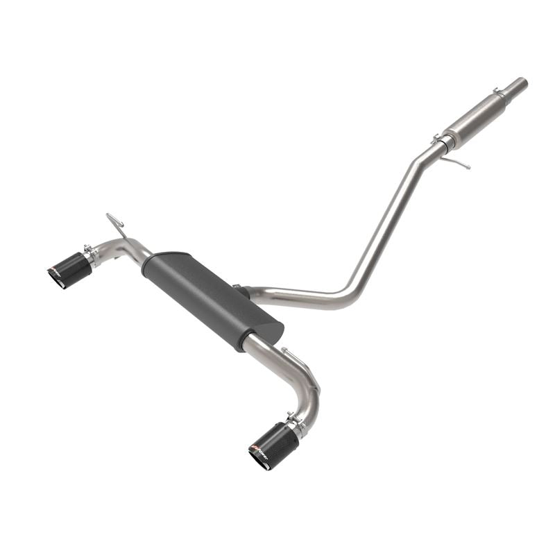 aFe POWER Vulcan Series 2-1/2 IN 304 Stainless Steel Cat-Back Exhaust System Carbon (49-33142-C)