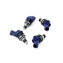 Load image into Gallery viewer, Deatschwerks Set of 4 740cc Side Feed Injectors (01J-00-0740-4)