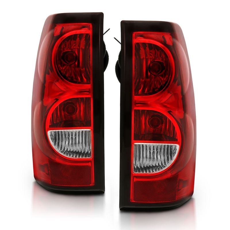 ANZO USA Tail Light Assembly, Red/Clear Lens, w/Black Trim, OE Replacement, (311302)