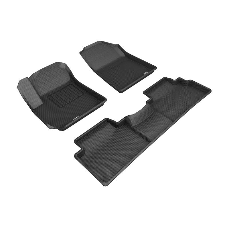 3D Maxpider KAGU Floor Mat, BLACK, 1ST ROW/2ND ROW (L1KA05001509)