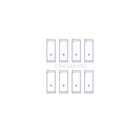 King Engine Bearings Connecting Rod Bearing Set for 1992-1995 Honda Civic (CR4046XPC)