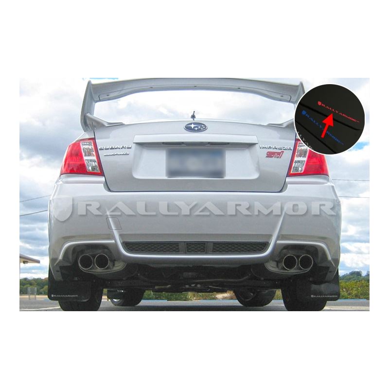 Rally Armor Black Mud Flap/Red Logo for 2011-2014 Subaru Impreza (MF19-UR-BLK/RD)