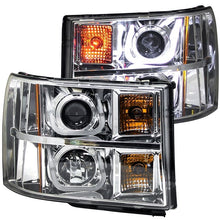 Load image into Gallery viewer, ANZO USA 2007-2013 Gmc Sierra 1500 Projector Headlights w/ U-Bar Chrome (111283)