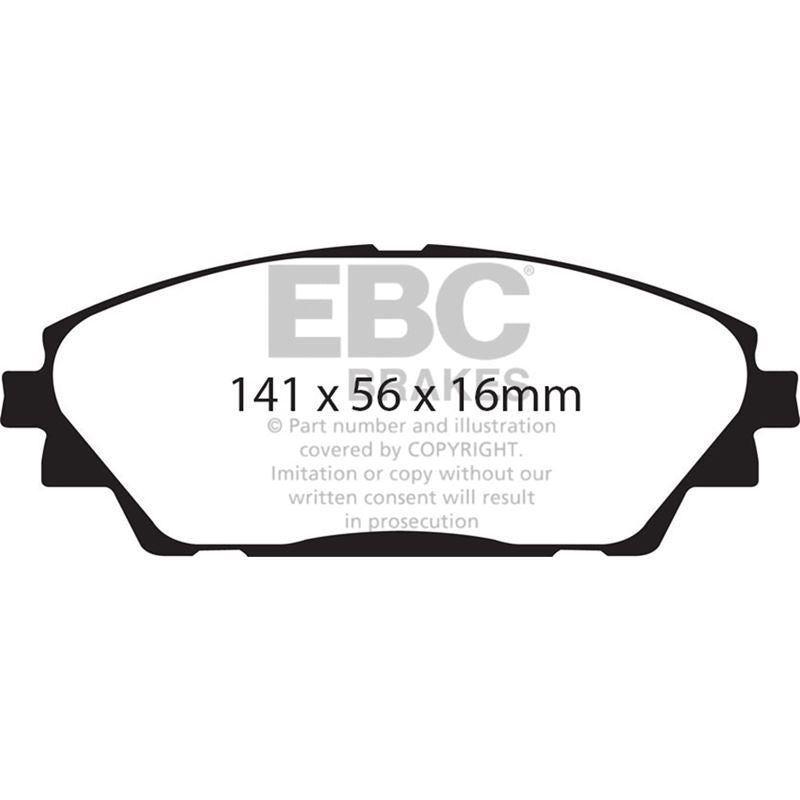 EBC Greenstuff 2000 Series Sport Brake Pads (DP22185)