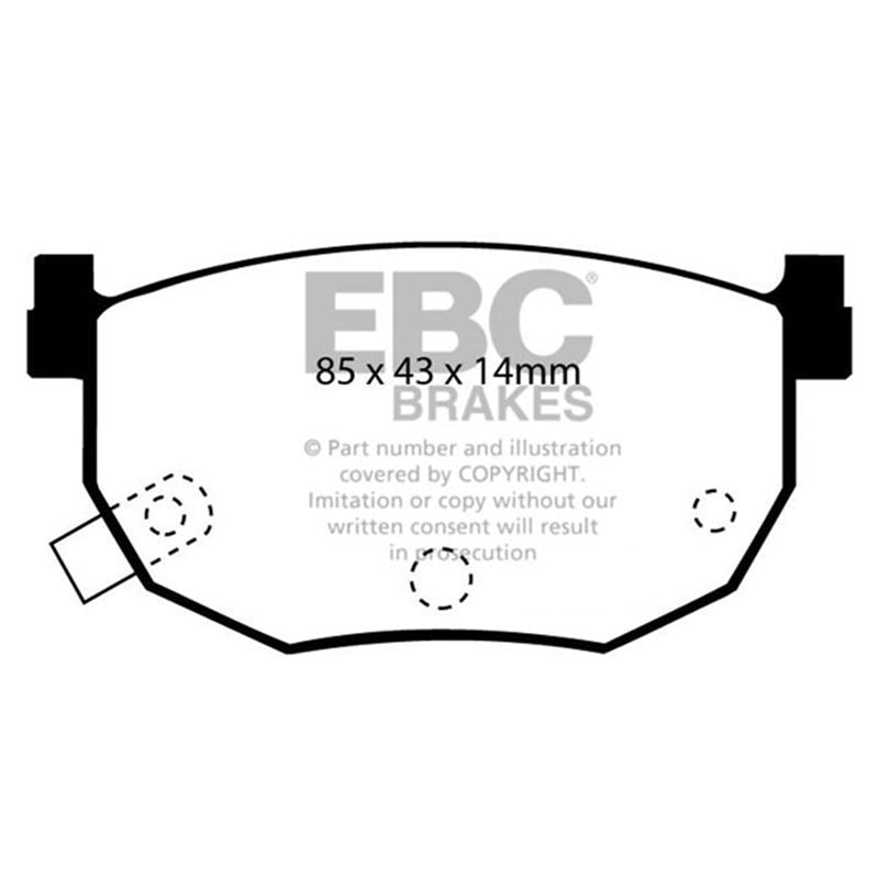 EBC Greenstuff 2000 Series Sport Brake Pads (DP2528)