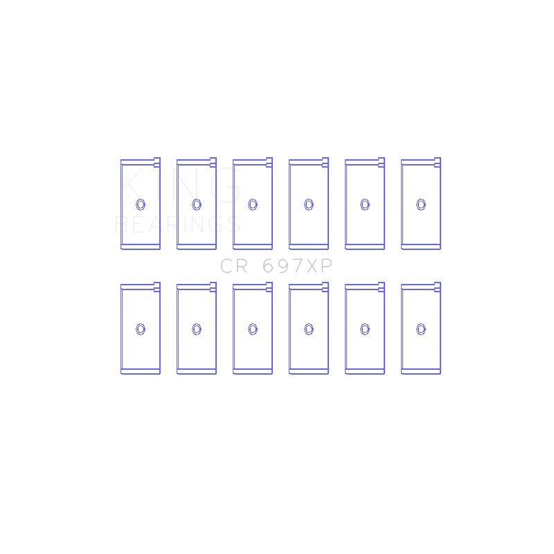 King Engine Bearings Connecting Rod Bearing Set (CR 697XP)