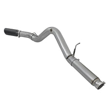 Load image into Gallery viewer, aFe Large Bore-HD 5 IN 409 Stainless Steel DPF-Back Exhaust System w/Black Tip (49-44081-B)