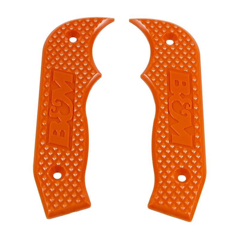 B&M Racing Shifter Accessory; Orange Magnum Grip Side Plates (81203)