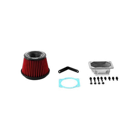 APEXi® Power Metal Polished Short Ram Air Intake System with Red Filter (507-M008)