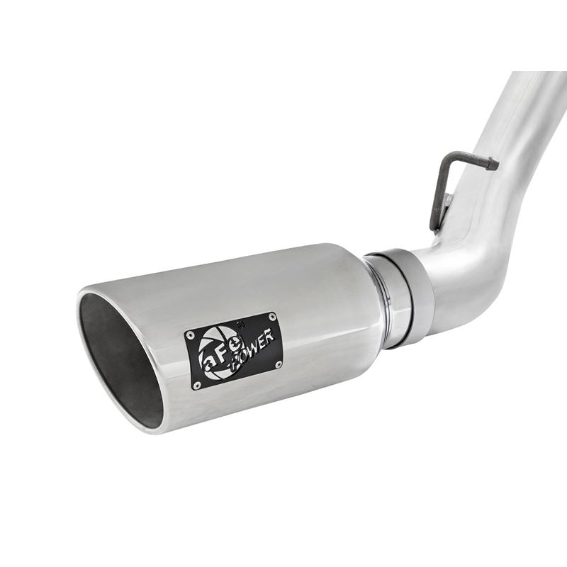 aFe ATLAS 4 IN Aluminized Steel DPF-Back Exhaust System w/Polished Tip (49-04080-P)