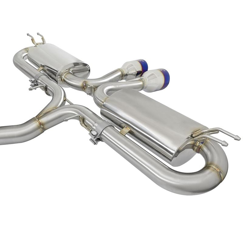 Takeda 3 IN 304 Stainless Steel Cat-Back Exhaust System w/ Blue Flame Tip (49-36618-L)