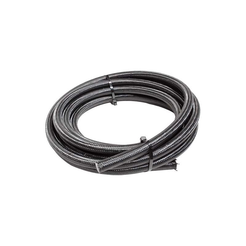 Snow Performance 6AN Braided Stainless PTFE Hose - 15ft (Black) (SNF-60615B)