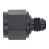 DeatschWerks 10AN Female Flare to 6AN Male Flare Reducer - Anodized Matte Black (6-02-0219-B)