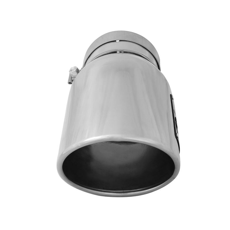 aFe MACH Force-Xp 304 Stainless Steel Clamp-on Exhaust Tip Polished Left Side Exit (49T50702-P12)