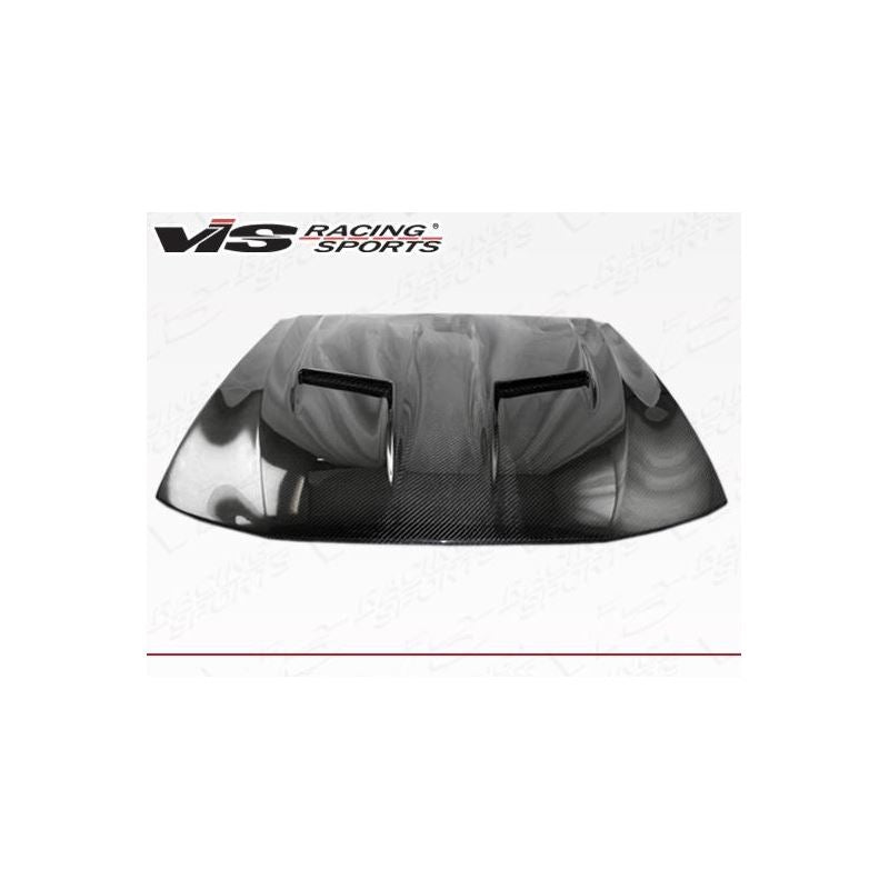 VIS Racing Stalker 2 Style Black Carbon Fiber Hood (99FDMUS2DSTK2-010C)