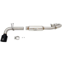 Load image into Gallery viewer, Takeda 2-1/4 to 2-1/2in 304 Stainless Steel Axle-Back Exhaust System w/Black Tip (49-36025-B)