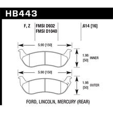 Load image into Gallery viewer, Hawk Performance HPS Brake Pads (HB443F.614)