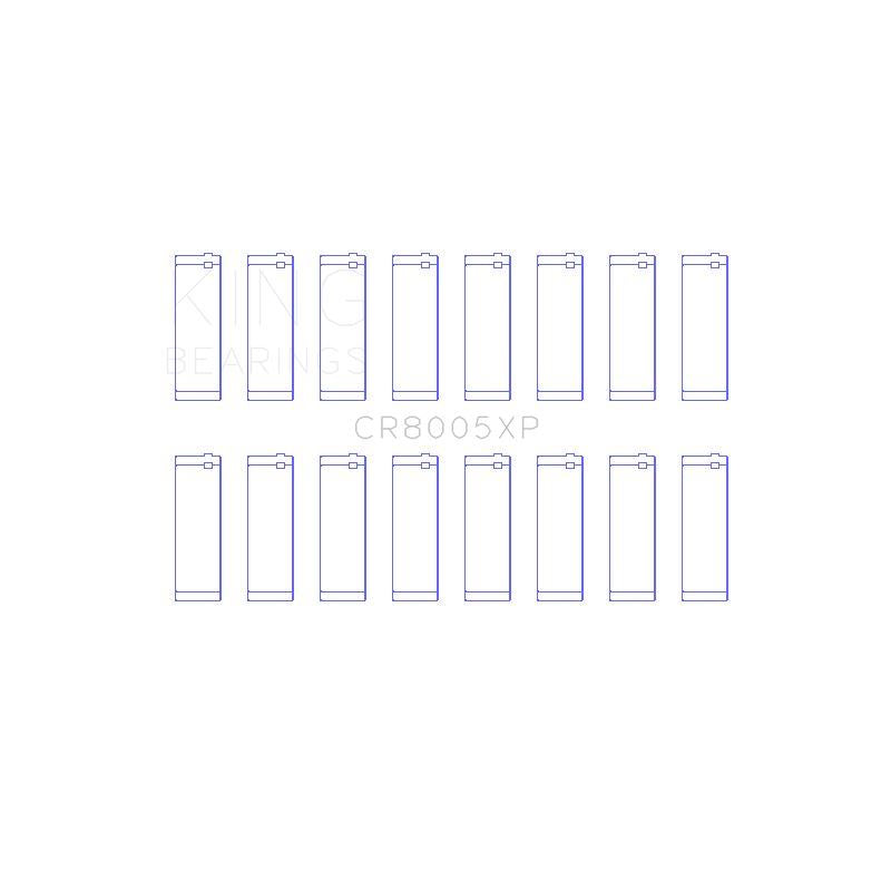 King Engine Bearings Connecting Rod Bearing Set (CR8005XP STDX)