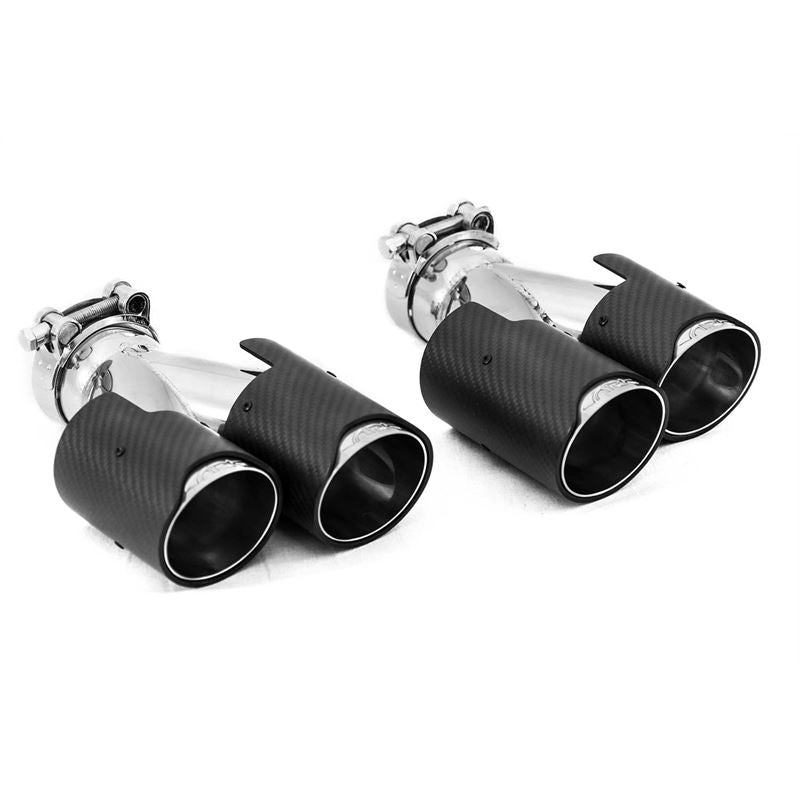 Ark Performance Slip On Quad Tip, Dual Exit - Carbon Fiber (SM1502-4417GC)