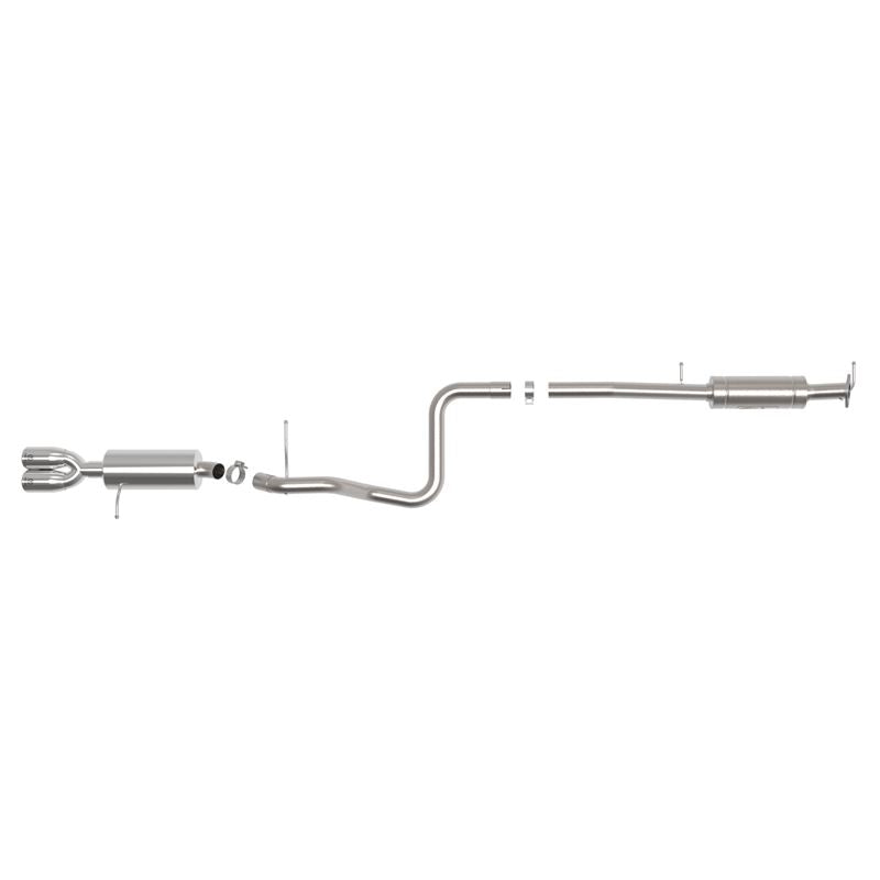 Takeda Cat-Back Exhaust System for 2014-2019 Ford Fiesta(49-33140-P)