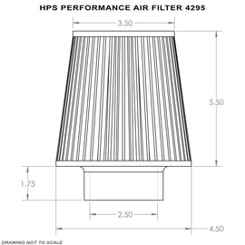 HPS High Flow Performance Air Filter,2.5