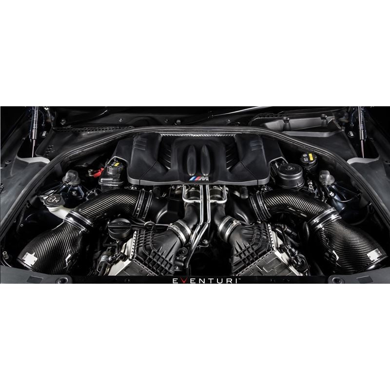 BMW F12/F13/F06 M6 Eventuri Black Carbon Intake with shroud set (EVE-F1XM6-CF-INT)