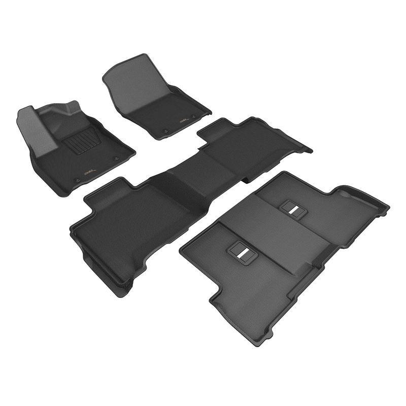 3D Maxpider Custom Fit Floor Liner Mat for TOYOTA SEQUOIA 2023-2024 KAGU BLACK R1 R2 R3 (L1TY30301509)