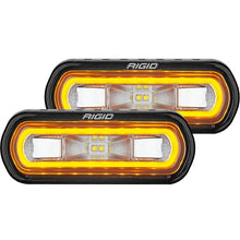 Load image into Gallery viewer, Rigid Industries SR-L Series Surface Mount LED Spreader Pair w/ Amber Halo - Universal (53123)