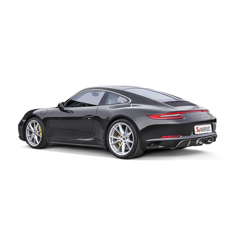 Akrapovic 16-17 Porsche 911 Carrera S/4/4S/GTS (991.2) Slip-On Line (Titanium) w/ Titanium Tips (S-PO/TI/5H)