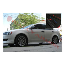 Load image into Gallery viewer, Rally Armor Black Mud Flap/Blue Logo for 2009-2015 Mitsubishi Lancer (MF8-UR-BLK/BL)