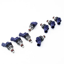 Load image into Gallery viewer, Deatschwerks Set of 8 370cc Side Feed Injectors for Nissan Q45 94-99 (01J-00-0370-8)