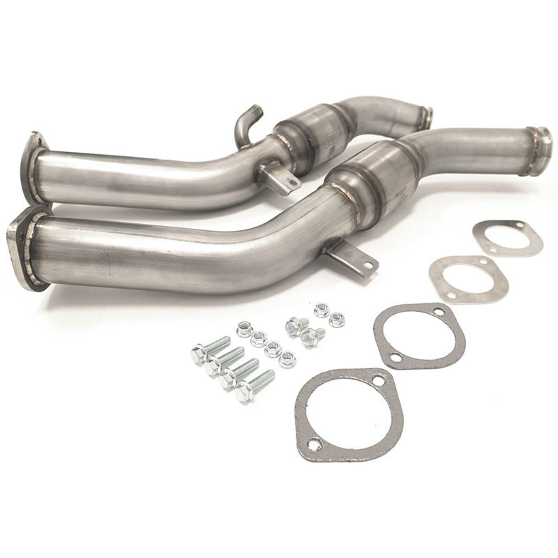 AMS Performance INFINITI Q50 Q60/ Nissan 400Z VR30 Red ALPHA Full Downpipes - Street (ALP.28.05.0002-2)