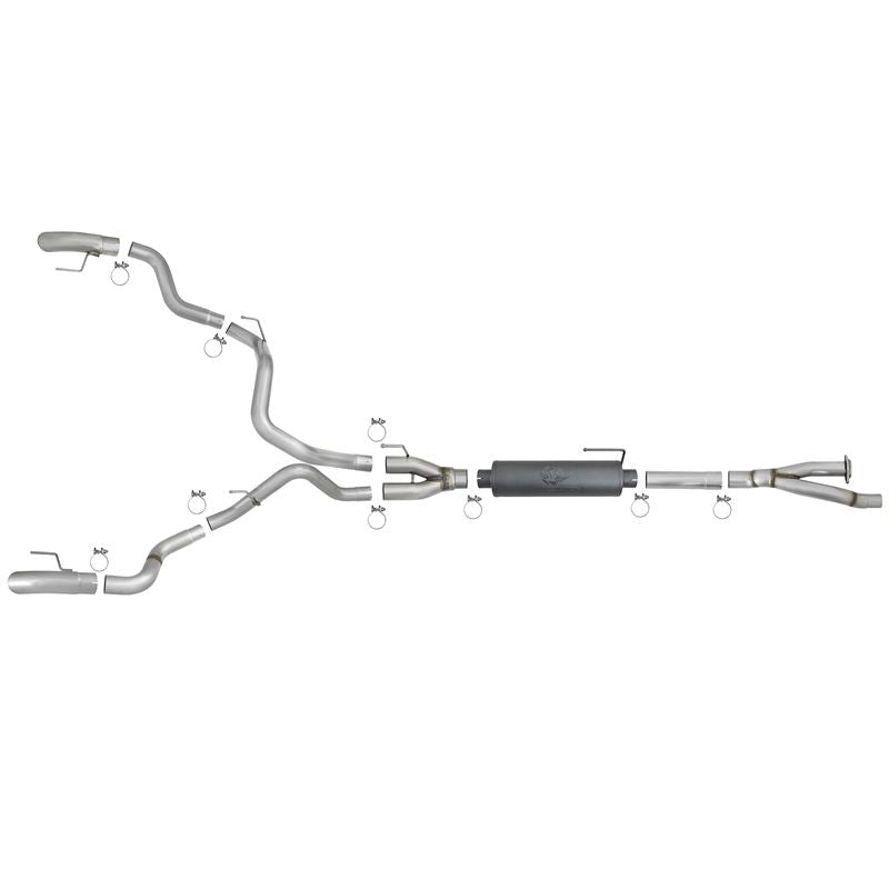 aFe MACH Force-Xp 3 IN 304 Stainless Cat-Back Hi-Tuck Exhaust System (49-33095)