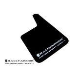 Rally Armor Black Mud Flap/White Logo (MF20-MSUR-BK/WH)