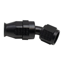 Load image into Gallery viewer, DeatschWerks 8 AN Female Flare Swivel 30-Degree Hose End PTFE - Anodized Matte Black(6-02-0873-B)