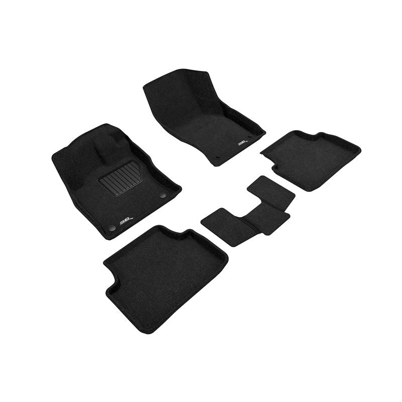 3D Maxpider ELEGANT Floor Mat, BLACK, 1ST ROW/2ND ROW (L1VW10104709)