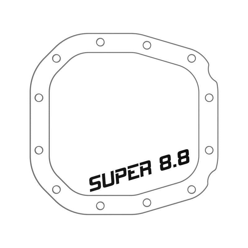 aFe Street Series Rear Differential Cover Raw w/ Machined Fins (Super 8.8 axle) (46-71180A)