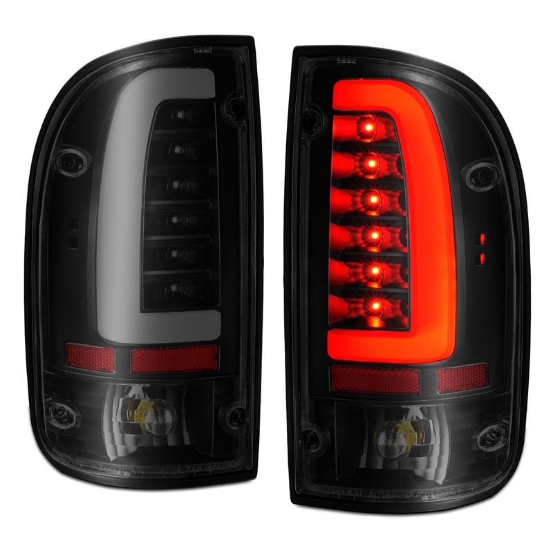 ANZO USA Tail Light Assembly, LED, Smoke Lens, Black Housing, Pair, (311354)