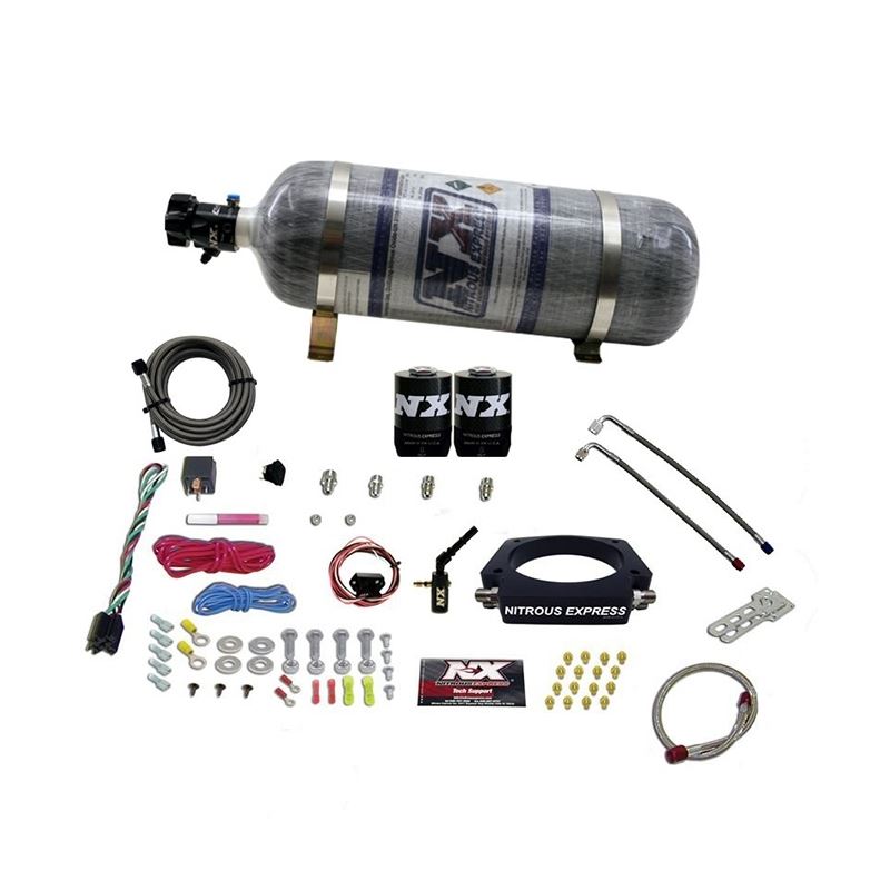 Nitrous Express 2014+ GM 6.2L Truck Nitrous Plate Kit (35-300HP) w/Composite Bottle (20937-12)