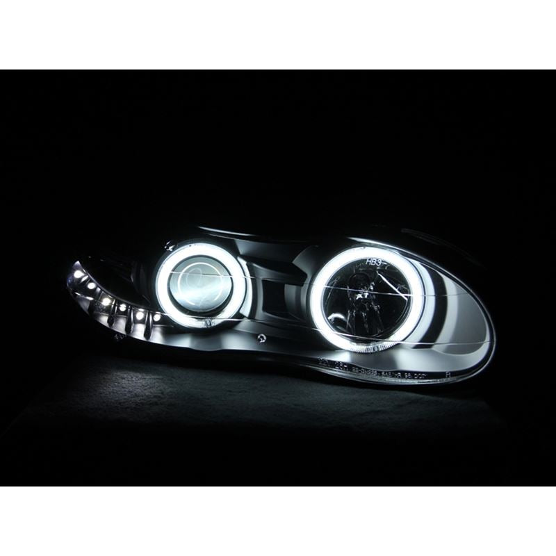 ANZO USA 1998-2002 Chevrolet Camaro Projector Headlights w/ Halo Black (121160)