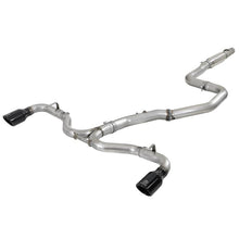 Load image into Gallery viewer, Takeda 3 IN to 2-1/2 IN 304 Stainless Steel Cat-Back Exhaust System w/ Black Tip (49-37003-1B)