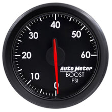 Load image into Gallery viewer, AutoMeter Airdrive 2-1/6in Boost Gauge 0-60 PSI - Black (9160-T)