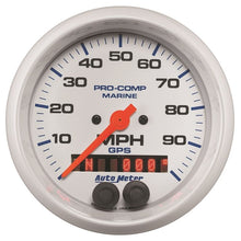 Load image into Gallery viewer, AutoMeter Gauge GPS Speedometer 3-3/8in 100 MPH Marine White Gauge (200636)